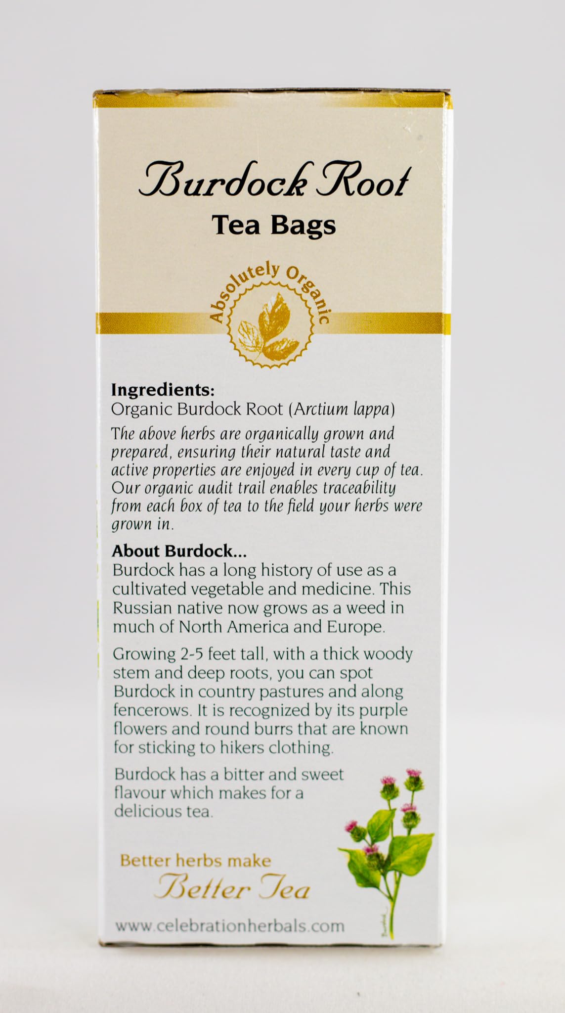 Celebration+Herbals%2c+Tea+Bags+Burdock+Root%2c+24+Count