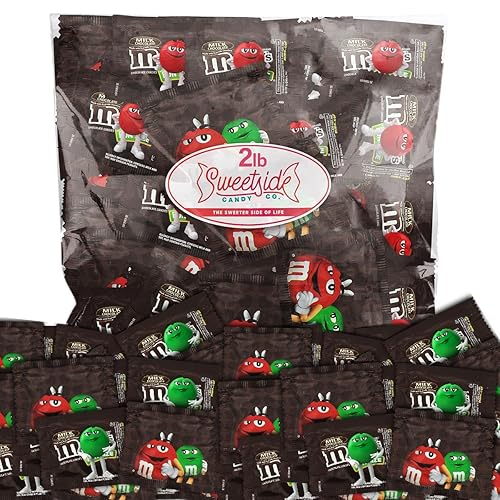 M&M’s Milk Chocolate Bundle - Chocolate Candy Bulk Pack of 2 Pounds - Fun Mix of Chocolate Treats - Candy Bulk of 70 CT - Perfect Individually Wrapped