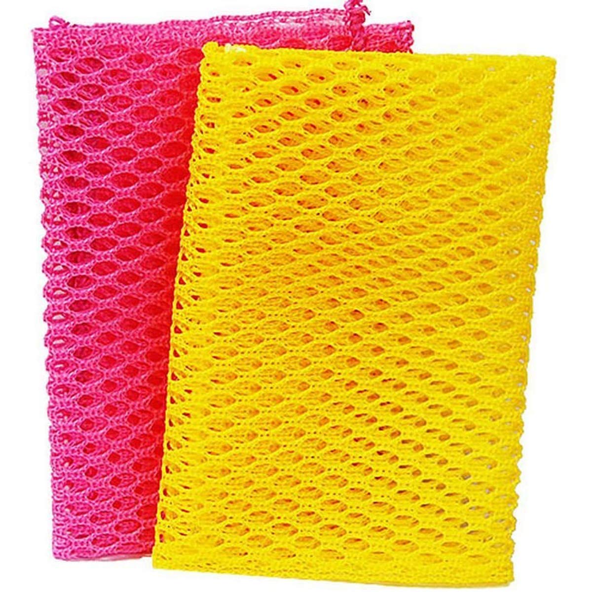 Innovative Dish Washing Net Cloths / Scourer - 100% Odor Free / Quick Dry - No More Sponges with Mildew Smell - Perfect Scrubber for Washing Dishes
