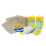 Scrub Daddy Damp Duster Sponge & Towel Bundle - 4 Dusting Sponges & 4 Damp Duster Towels - Swipe & Polish Blinds, Baseboards, Furniture & More (8