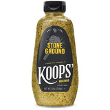 Koops' Mustard Gluten-Free, Kosher, Made in USA, From Quality Mustard Seeds, Creamy and Traditional Bavarian Recipe (12 Ounce (Pack of 1), Stone