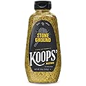Koops' Mustard Gluten-Free, Kosher, Made in USA, From Quality Mustard Seeds, Creamy and Traditional Bavarian Recipe (12 Ounce (Pack of 1), Stone