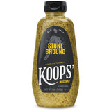 Koops' Mustard Gluten-Free, Kosher, Made in USA, From Quality Mustard Seeds, Creamy and Traditional Bavarian Recipe (12 Ounce (Pack of 1), Stone