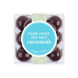 Sugarfina Dark Chocolate Sea Salt Caramels Small Candy Cube, Chocolate Bites, 2.6 oz, 6 Count