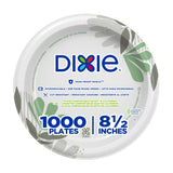 Dixie 8.5 Inch Medium-Weight Paper Plates By GP PRO, Pathways Botanical Design, 1000 Count (125 Disposable Plates Per Pack, 8 Packs Per Case), UX9PATH