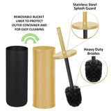 Deep & Sturdy Toilet Bowl Brush with Holder - Durable Scrubbing - Toilet Cleaners - Household Essentials - Bathroom Cleaner - Cleaning Supplies