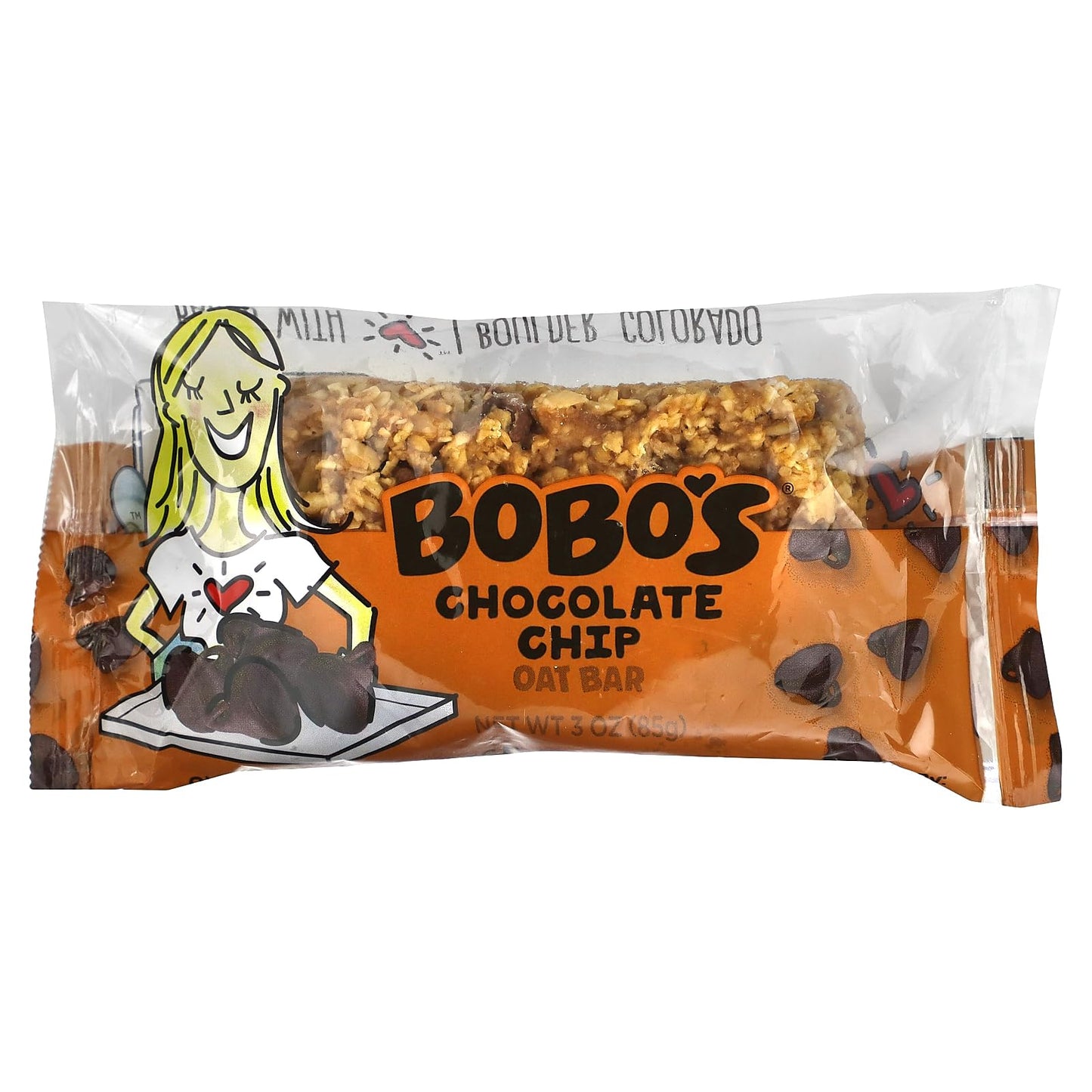 Bobo'S Oat Bars Chocolate Chip Oat Bar 4 Count, 3 Oz