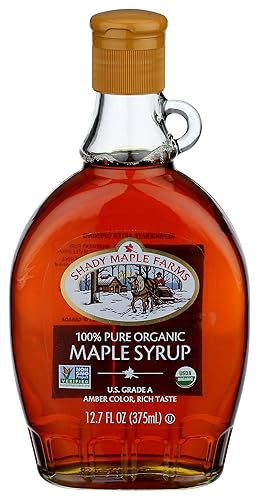 Shady Maple Farms Maple Syrup, Og, Gr A, Dk, Gl, 12.70-Ounce