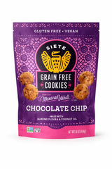Siete Grain Free Cookies Mexican Vanilla Chocolate Chip - Gluten Free Vegan Cookies - Almond Flour Cookies with Coconut Oil - Dairy Free, Paleo