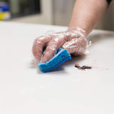 AMMEX Embossed Polyethylene Disposable Gloves - Clear, 1 Mil, Food Service, Large, Box of 500