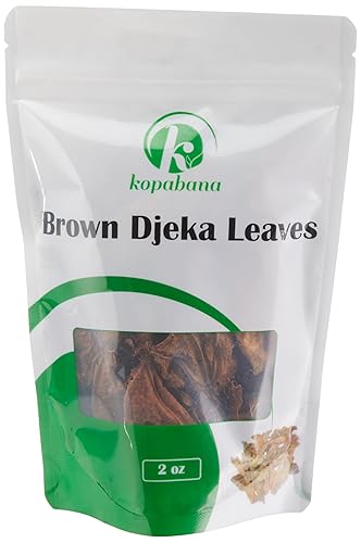 KOPABANA Brown Djeka Leaves | ogymama | Alchornea Cordifolia Dry Leaves | Christmas Bush | V steam Herbs | Yoni Care 1.5 oz