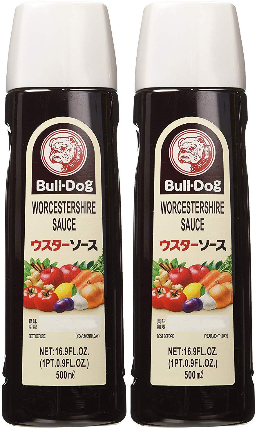 Bull-Dog Worcestershire Sauce 16.9 Fl. Oz. (2 Bottles)