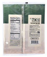 Kimnori Organic Roasted Seaweed Sushi Nori Sheets (30 Sheets, 3-Pack) - Professional Grade Full Size Nori for Sushi & Kimbap - California Crafted
