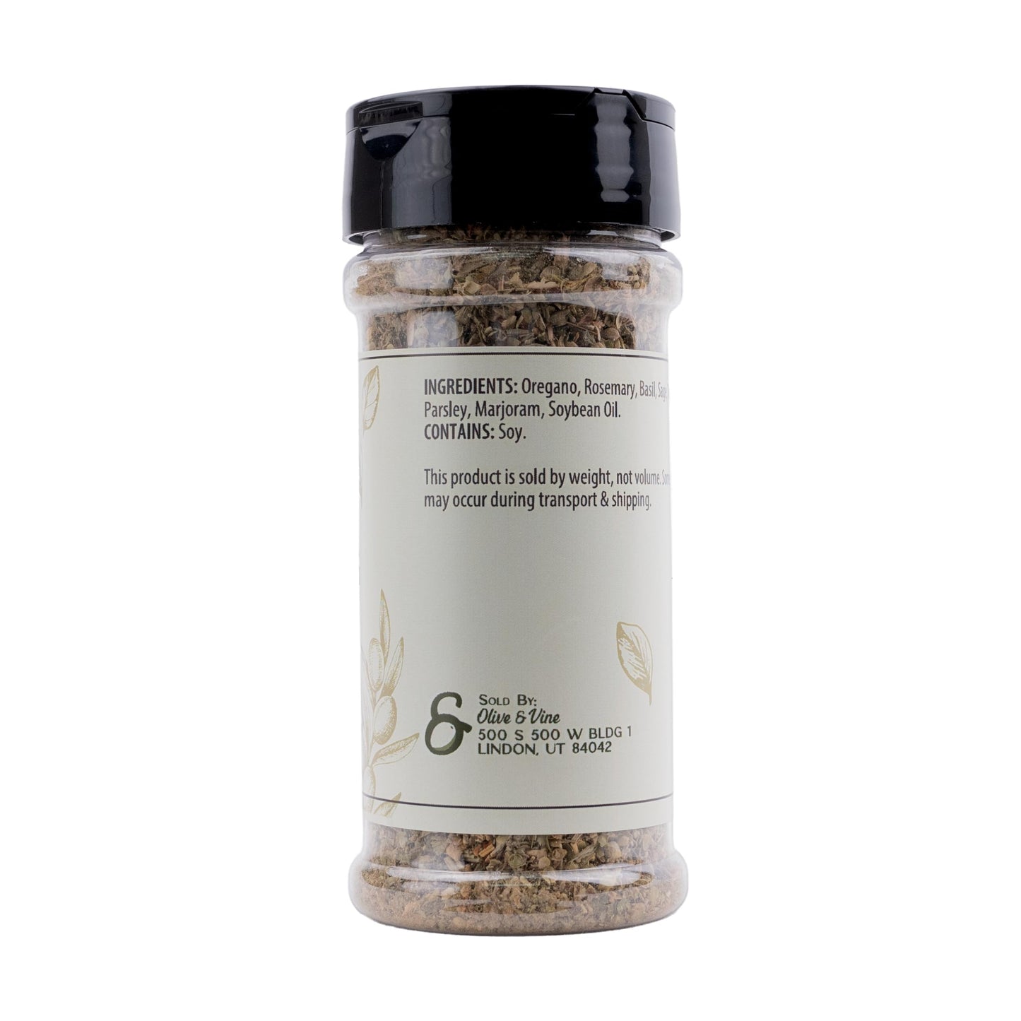 Olive & Vine Italian Seasoning, Herb Blend, Use in Pasta, Pizza, Salads, Rich Tradition, Authentic Taste, For Global Recipes (1.28 Ounce)