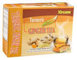 Turmeric Ginger Tea - Warming Herbal Blend with Spices - Soothing & Aromatic Loose Leaf or Tea Bags 20 Sachets