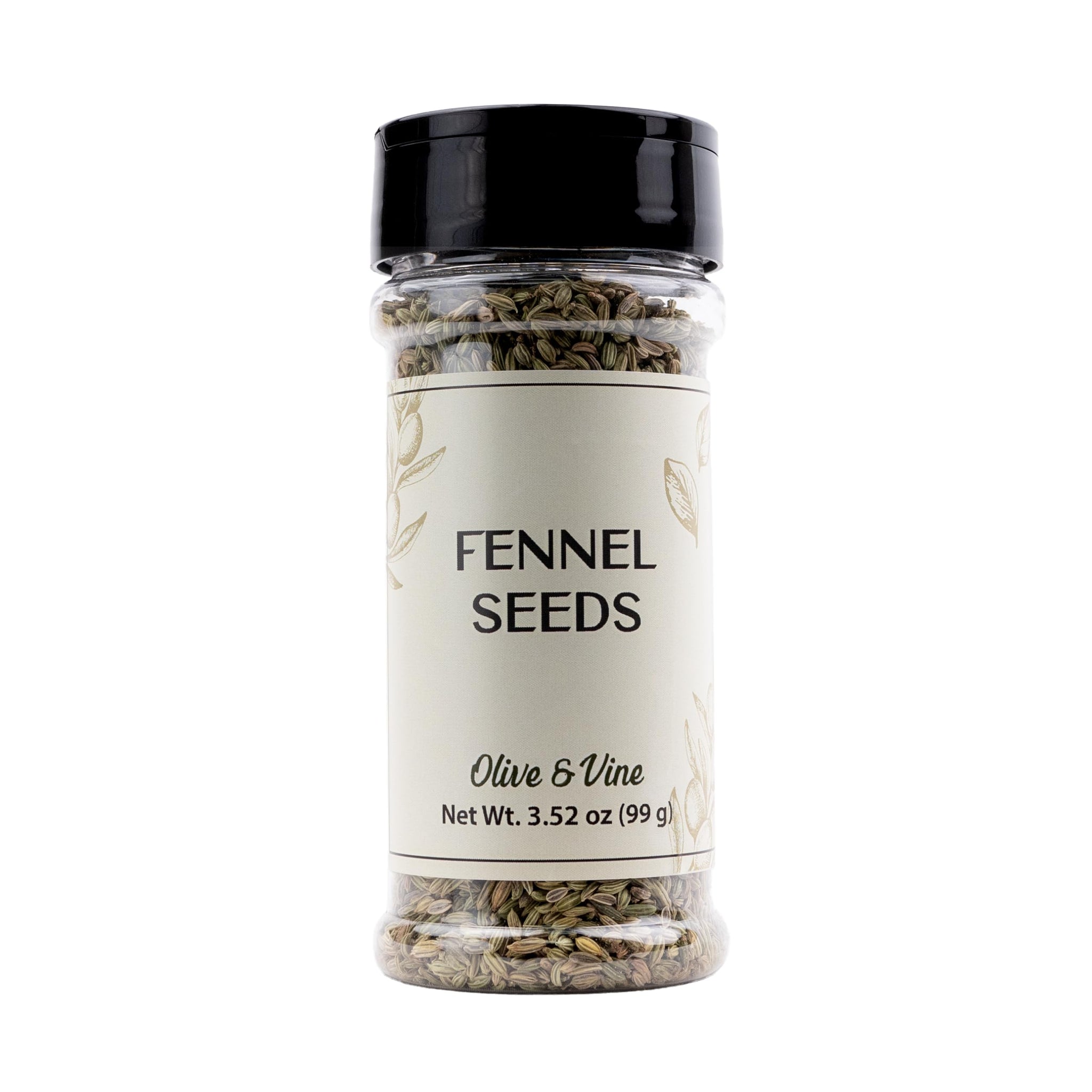 Olive & Vine Fennel Seed, Aromatic Spice, Seasoning for Roasts, Curries, and Breads, with Rich Tradition, Authentic Taste, For Global Recipes (3.52