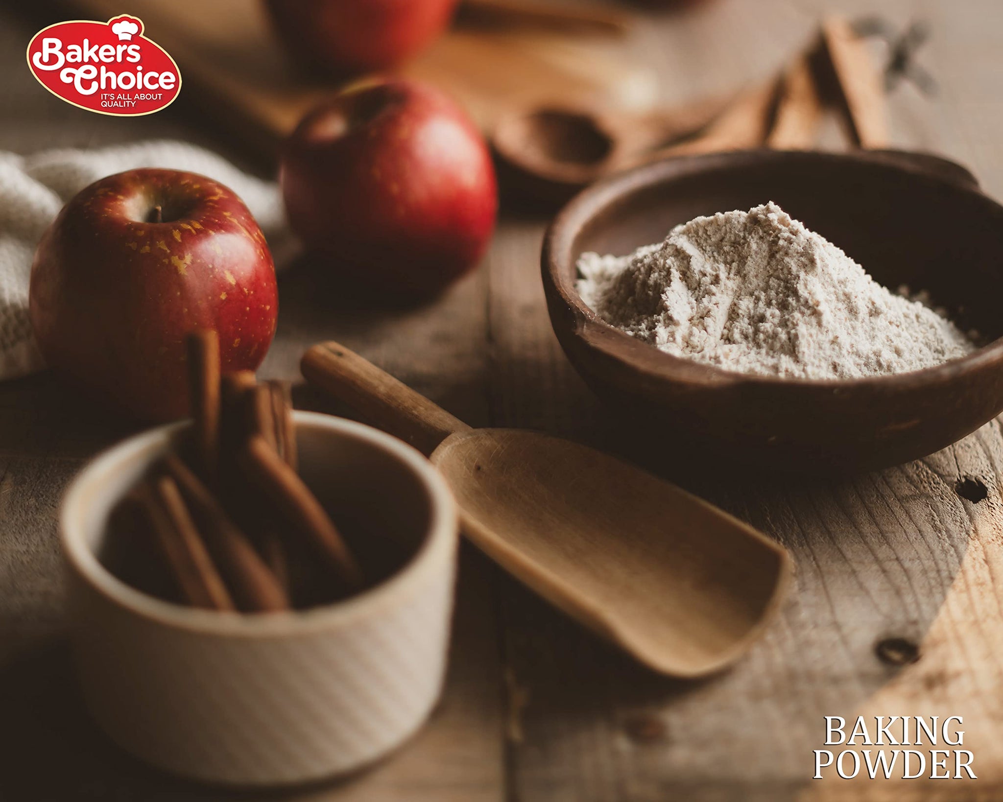 Double Acting Baking Powder, 8 oz. - Aluminum Free Baking Powder, Premium Grade, Vegan, Vegetarian, Kosher - By Baker’s Choice