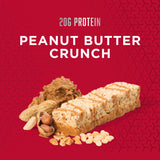 BSN Protein Crisp Bar, Peanut Butter Crunch, 20 Gram Protein Snack Bars with Whey and Fiber, Gluten-Free Crunchy Energy Bars for Workout, Fitness