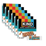 Kind Zero Added Sugar Healthy Snacks Bars, Dark Chocolate Nuts & Sea Salt, Gluten Free, High Fiber, Keto Snacks, 5g Protein, 30 Count