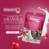 Nature's Mix - Cranberry Maple Granola - Cranberries, Almonds and Maple Syrup with Currants, Sunflower Seeds and Cinnamon - Large
