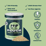 Pluck Zesty Garlic Organ Meat Blend Seasoning | From Grass-Fed & Grass-Finished Pastured Beef Organs with Redmond Real Sea Salt | As Seen on ABC’s