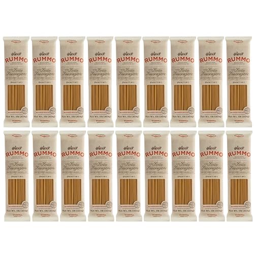 Rummo Spaghetti Pasta N.3 - Spaghetti Pasta Noodles, Durum Wheat Pasta, Thin Spaghetti Noodles, Italian Pasta, Dry Pasta - 16 Ounce (Pack of 18)
