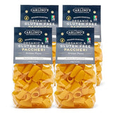 Carlino's Gluten-Free Paccheri | Organic Corn and Rice Flour | Bronze Die Cut | Air Dried | Sugar-Free | Superior Texture, USDA Organic, Made in