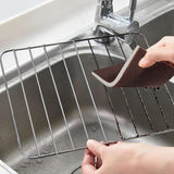 Krisler Carborundum Sponge Nano Emery Sponges Caspian Stone Pot Clean Brush Rust Eraser Grit Scouring Pads Pot Cleaning Pads with Carborundum Washing
