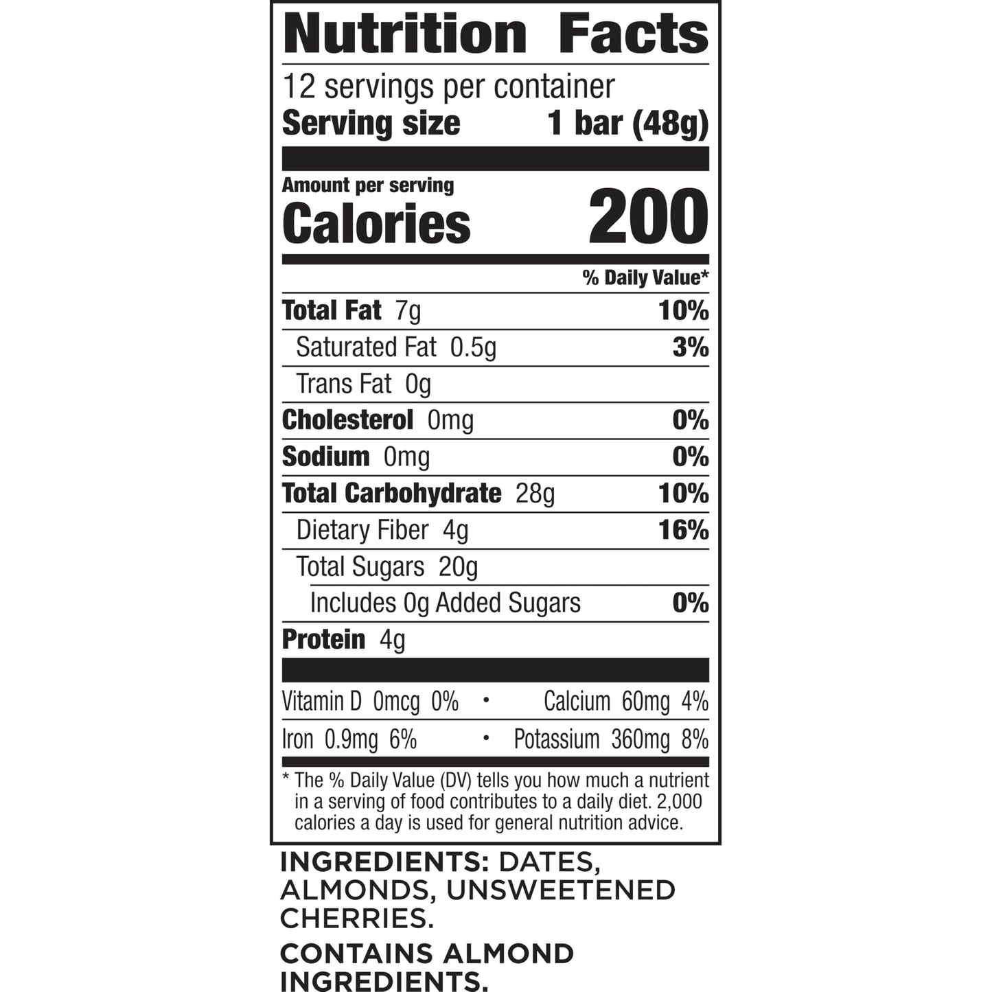 Larabar Cherry Pie Fruit and Nut Bars, Gluten Free and Vegan, 20.4 oz, 12 Ct