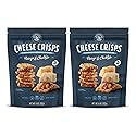 John Wm. Macy - Asiago & Cheddar Cheese Crisps - Hand Crafted, Non GMO, and Nothing Artificial - Made with Real Cheese - 11 oz. Bags - 2 Pack