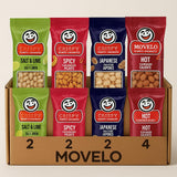 Assorted Peanuts Variety Pack - 10 Single-Serve Snack Bags | Salt & Lime, Spicy, Japanese & Hot Flavors | Crunchy Peanut Snacks for Lunchboxes