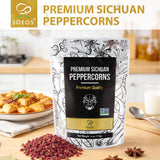Soeos Premium Sichuan Peppercorns, 4 Ounce (113g), Szechuan Peppercorns, Citrusy & Numbing Flavor, Essential Chinese Spice for Hot Pot, Stir Fry