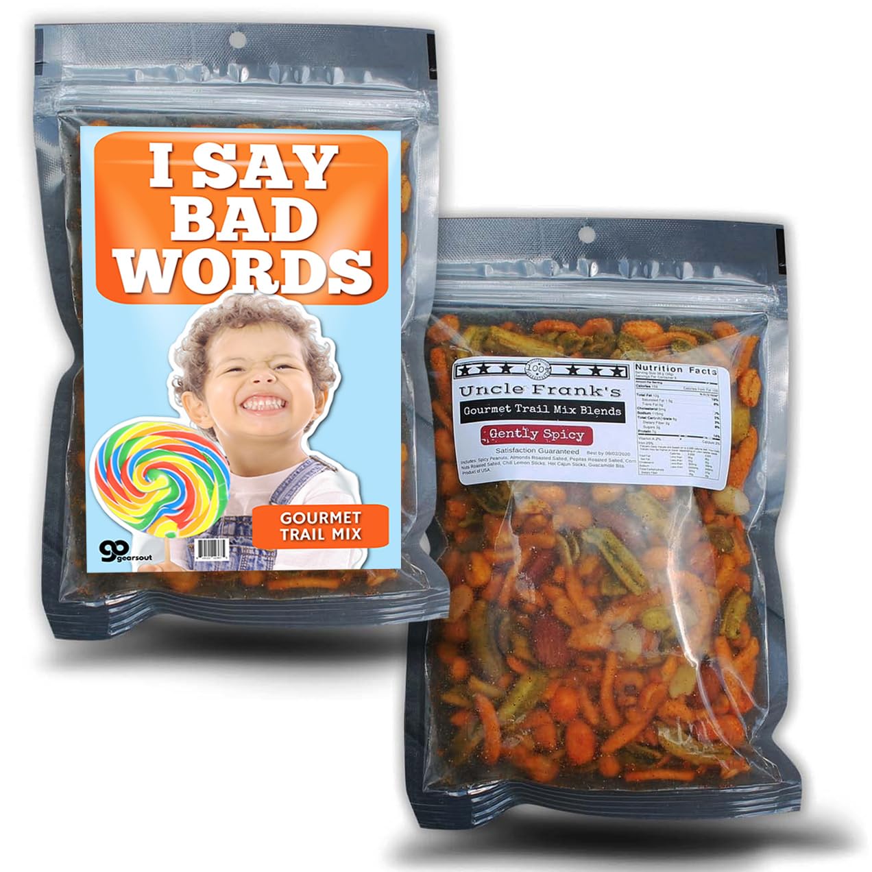 I Say Bad Words Gourmet Trail Mix Blend Spicy Food Gift for Potty Mouths Funny Gag Gift for Women and Men Adult Easter Basket Filler Teens Stocking