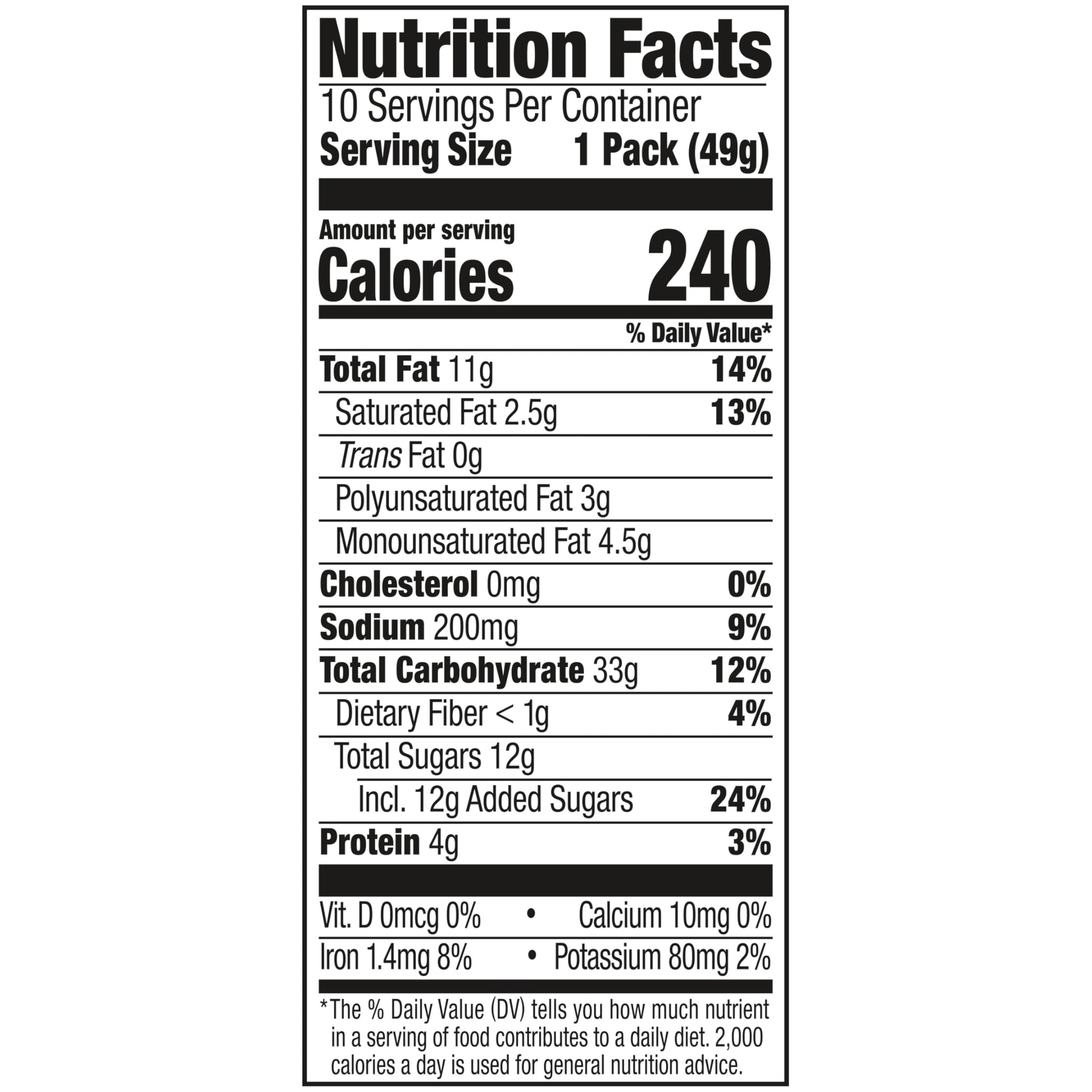Lance Sandwich Cookies, Nekot Peanut Butter, 10 Individually Wrapped Packs, 6 Sandwiches Each