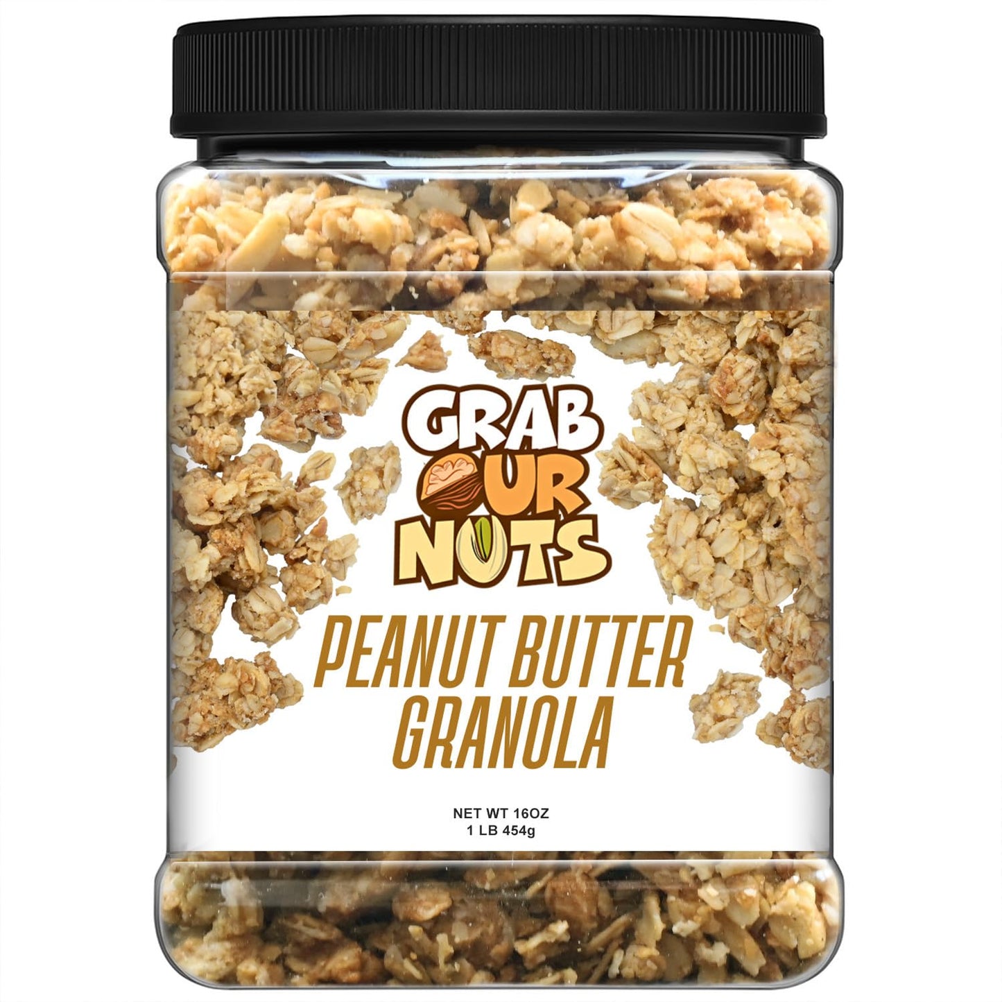 Grab Our Nuts Peanut Butter Granola - 16 Ounces