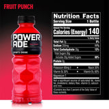 Powerade Liquid Hydration Energy Drink, Fruit Punch, 20 Oz ( 24 Count )