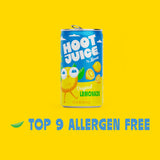 Hoot Juice Lemonade By Lemonati, No Artificial Sweeteners or Flavors, Gluten-Free, Kosher, Non-GMO, Vegan, 7.5 Fl Oz Mini-Cans, Pack of 12, Original