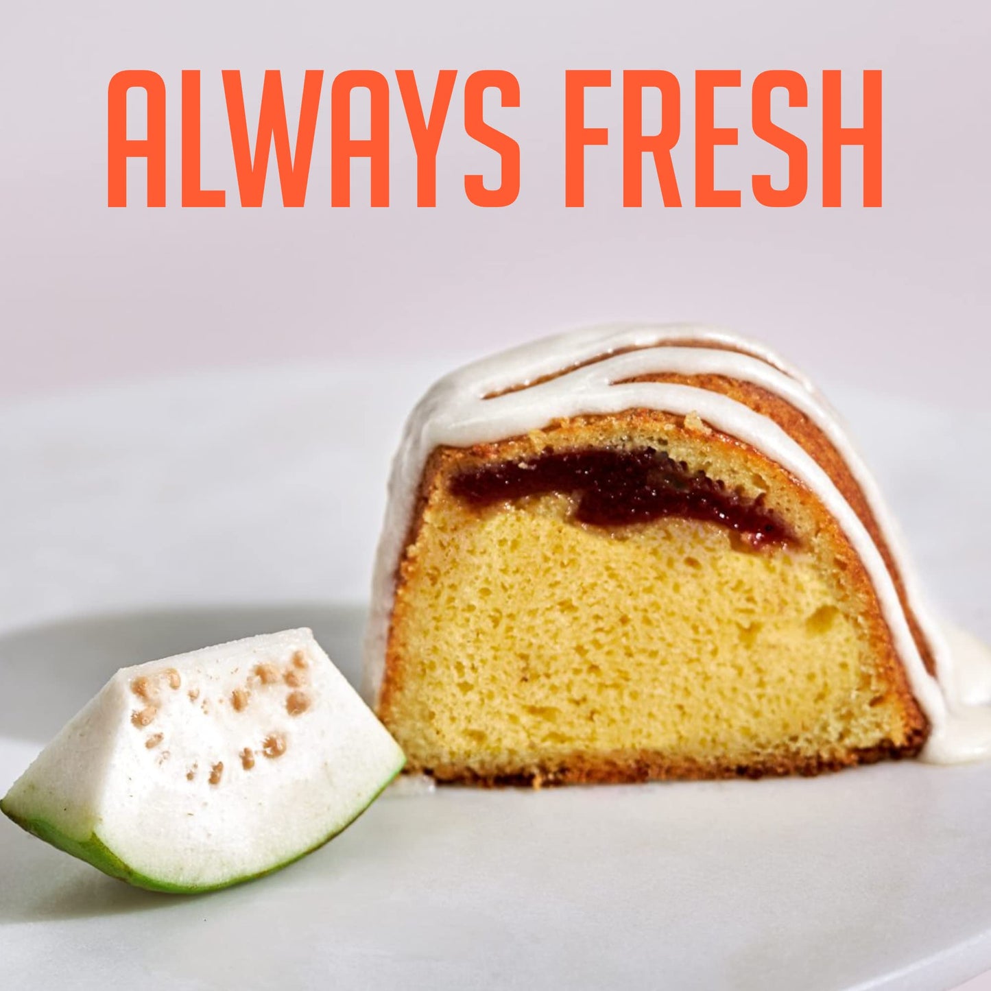 Mo's Bundt Cakes - Happy Birthday Cake, Fresh Guava Bundt Cake Delivered To Your Door - Birthday Gift For Men, Women, Dad, Mom, Husband, Wife, Boys
