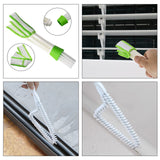 8 Pcs Hand-held Groove Gap Cleaning Tools - Door Window Track Crevice Cleaning Brushes Blind Cleaner Duster, Window Magic Cleaning Brush for Shower