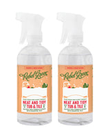 Rebel Green Neat and Tidy Tub & Tile Bathroom Cleaner Spray - Chamomile Orange Blossom Scent - Plant-Based Formula for Showers, Sinks, Tubs, Toilets