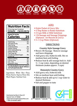 Mom's Place Gluten-Free Country Gravy Mix - Dairy, Corn, Nut & Soy Free, Easy to Make, 2.0 oz