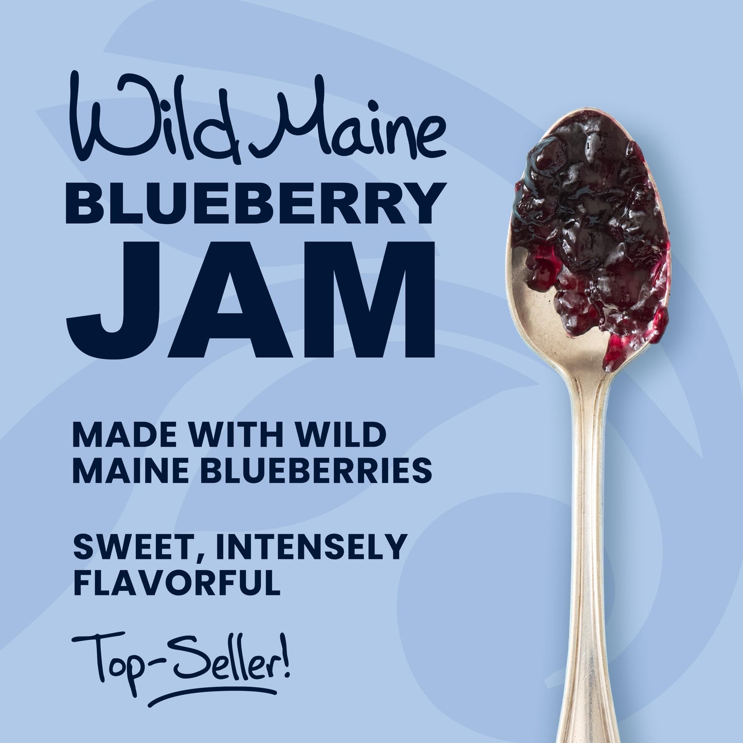 Stonewall Kitchen Wild Maine Blueberry Jam, Fruit Jam, 12.5 Ounces