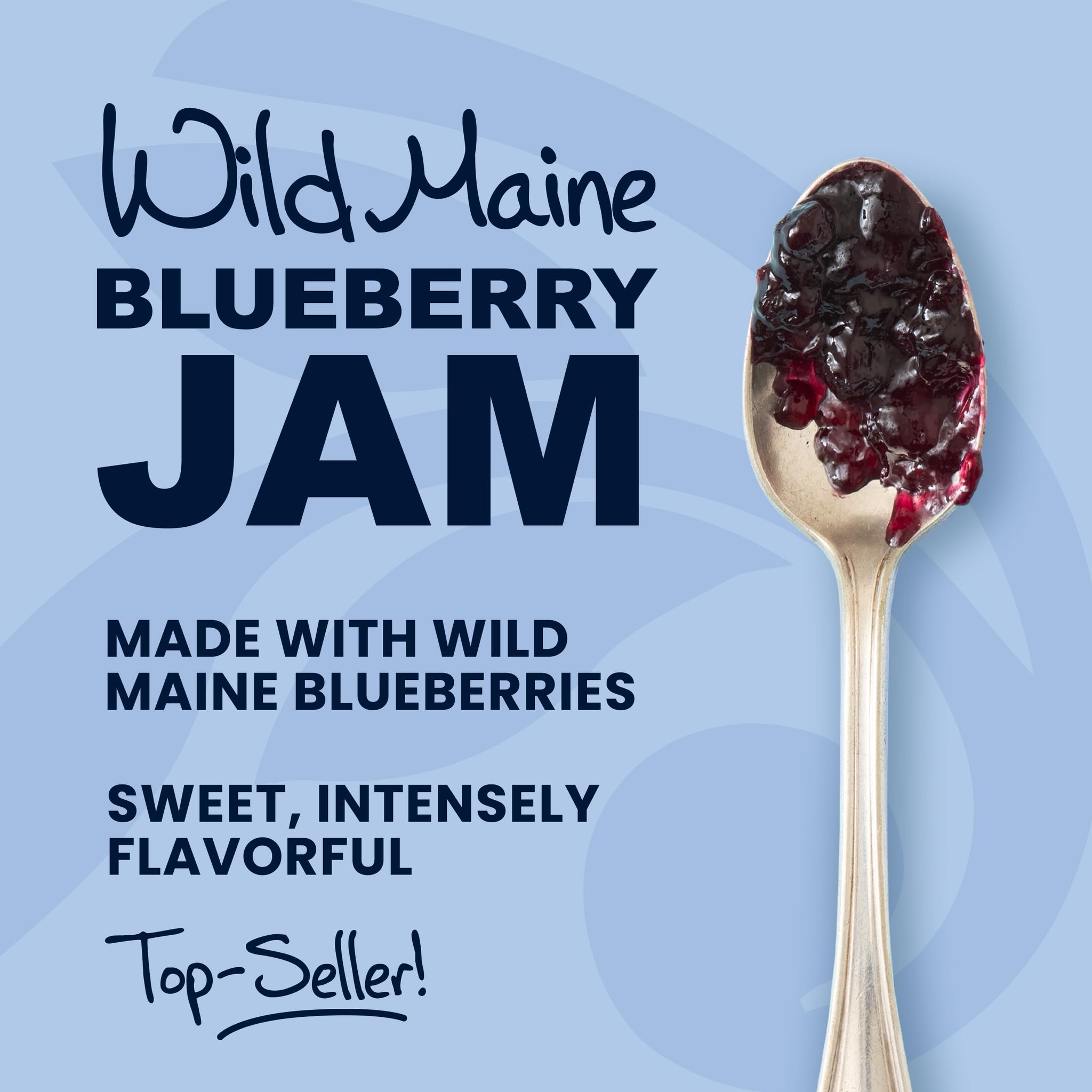 Stonewall Kitchen Wild Maine Blueberry Jam, Fruit Jam, 12.5 Ounces