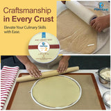 Fonteme Plastic Pie Crust Dough Rolling Bag - Set of 2 (11") | Non-Stick Mess Free Pie Crust Dough Shaper, Cookie, Pastry, Pizza, and Pasta Doug