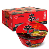 Nongshim Shin Ramyun Bowl Noodles, Spicy Korean Signature Instant Ramyun, Rich Beef Flavored Broth, Quick and Easy, Microwaveable Bowl, 3.03 oz (Pack