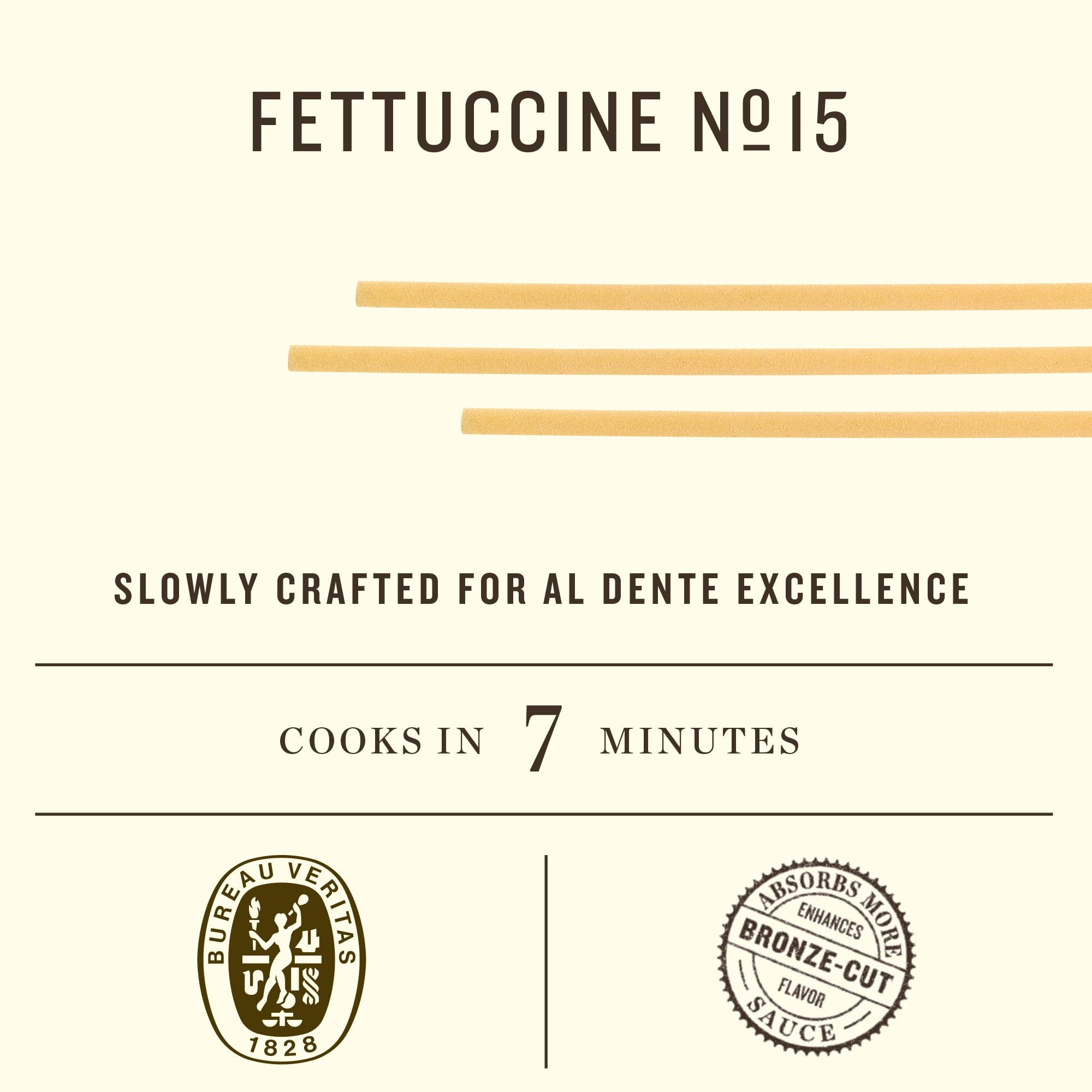 Rummo Fettuccine Pasta N.15 - Fettuccine Pasta Noodles, Dry Pasta, Durum Wheat Fettuccine, Imported from Italy - 16 Ounce (Pack of 3)