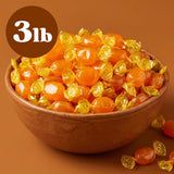 Butterscotch Hard Candy 3 LB Bulk Bag - Individually Wrapped Candy - Yellow Butter scotch Discs Candies for Office, Parties, Bowls and Holidays