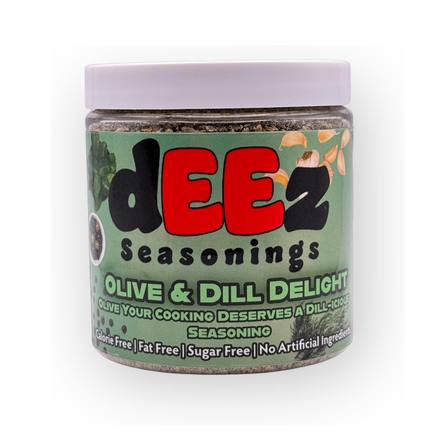 Deez Seasonings Olive and Dill Delight - Perfect for Chicken, Eggs, Sandwiches & Salads, Light & Fresh Blend, Gluten-Free, No Additives