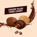 Candy Break Coffee Drops, Center-Filled Hard Candy | Espresso, Macchiato & Cappuccino Flavors | Individually Wrapped Caffeinated Candy | 2.2 lb Bulk