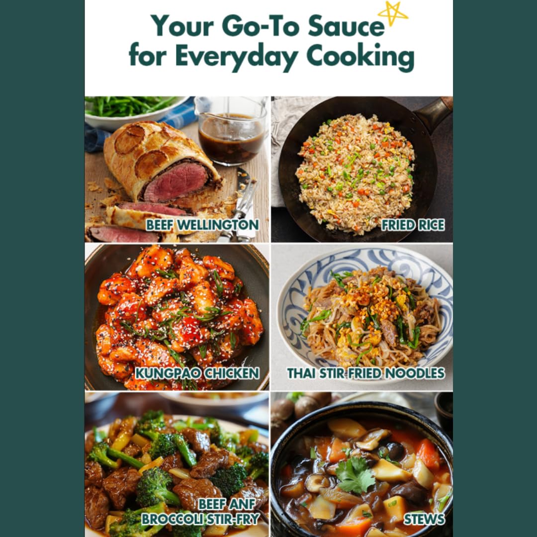 VIVID KITCHEN Oyster Sauce | Zero Sugar & Low-Calorie Sauces | No Preservatives | Versatile, Easy-to-Squeeze | for Cooking, Stir-Fries, Marinades,